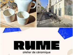 L'Atelier RUME : un lieu créatif nantais dédié à la pratique de la céramique.